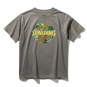 (キッズ)バスケットボールウェア ジュニア Tシャツ アフリカン バティック ボールプリント SJT25053ST