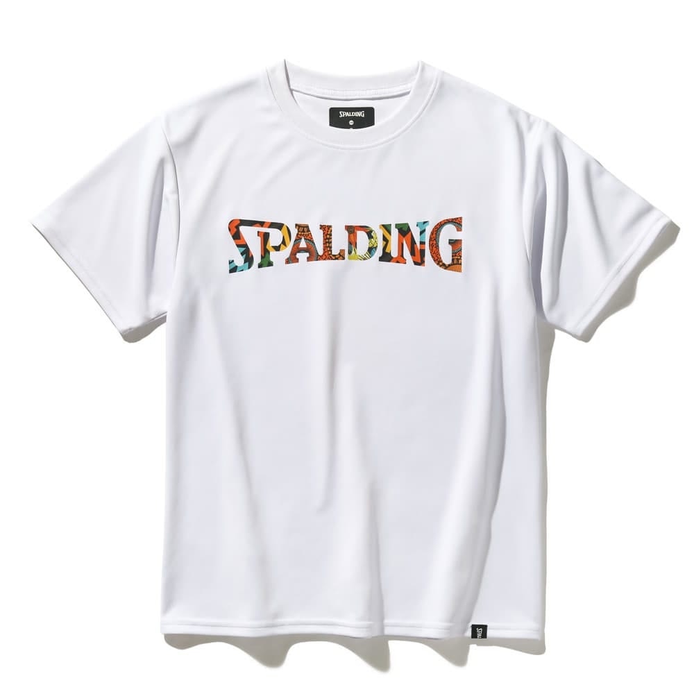 スポルディング（SPALDING）（キッズ）バスケットボールウェア ジュニア Tシャツ アフリカン バティック ロゴ SJT25054