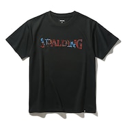 (キッズ)バスケットボールウェア ジュニア Tシャツ アフリカン バティック ロゴ SJT25054BK