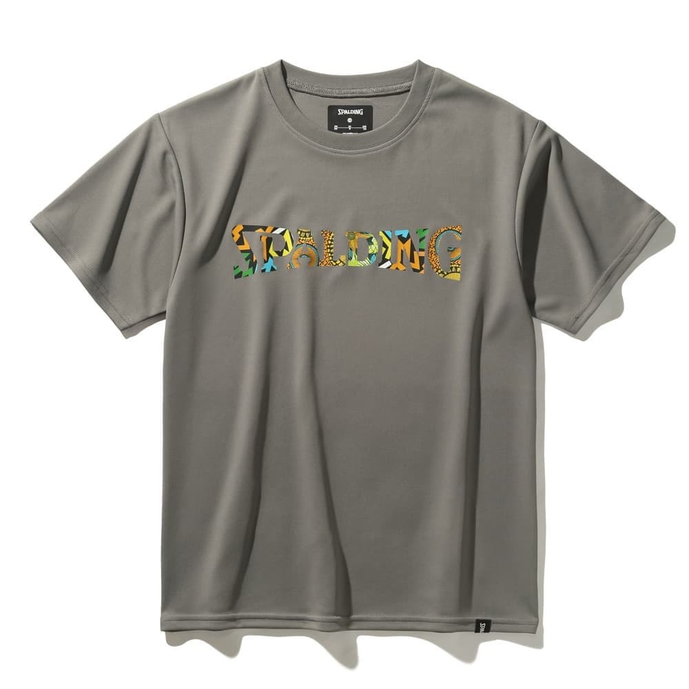 スポルディング（SPALDING）（キッズ）バスケットボールウェア ジュニア Tシャツ アフリカン バティック ロゴ SJT25054ST