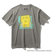 (キッズ)バスケットボールウェア ジュニア Tシャツ スポンジ・ボブ チェッカーフラッグ SJT25063SST