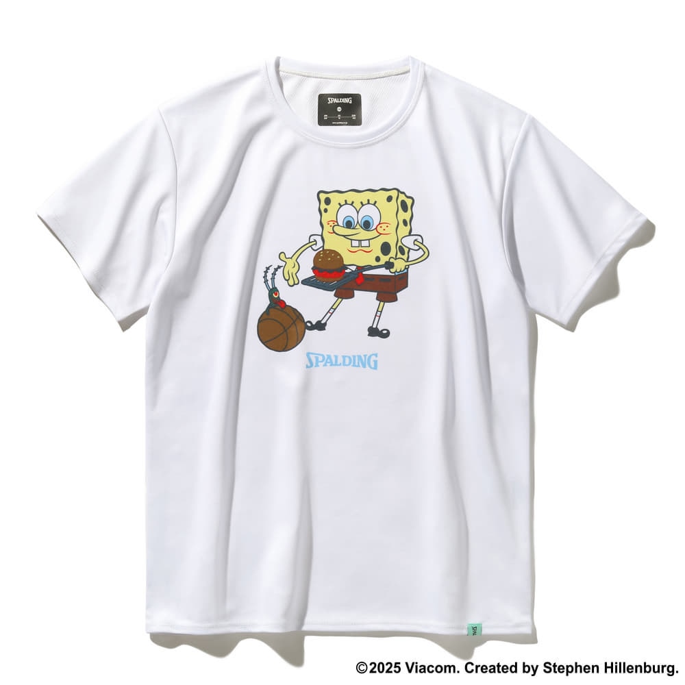 スポルディング（SPALDING）（キッズ）バスケットボールウェア ジュニア Tシャツ スポンジ・ボブ クラビー パーティ SJT25067S