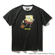 (キッズ)バスケットボールウェア ジュニア Tシャツ スポンジ・ボブ クラビー パーティ SJT25067SBK