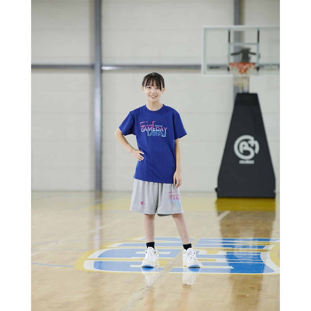 コンバース（CONVERSE）（キッズ）ジュニア バスケットボールウェア プリントTシャツ CB451351-2800