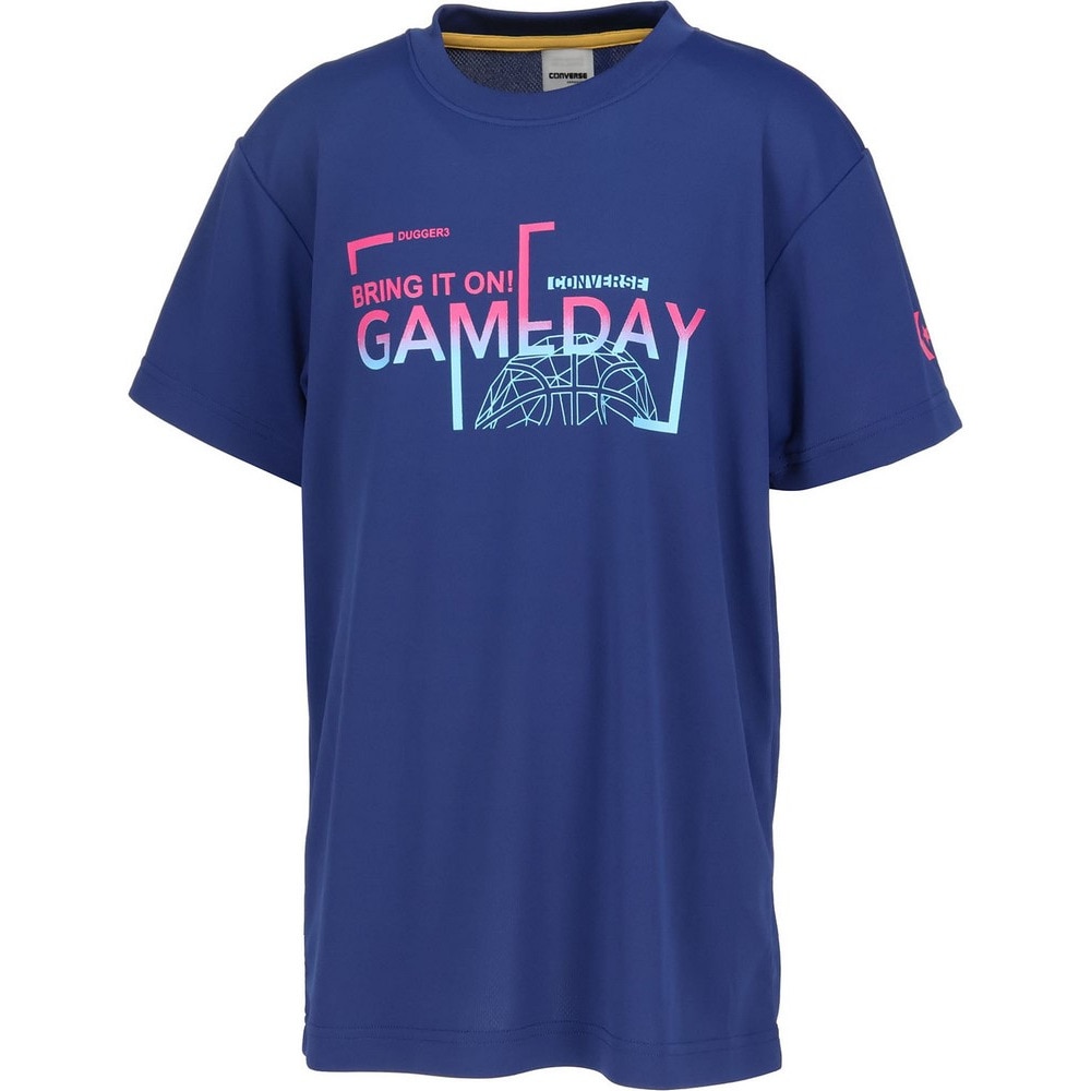 コンバース（CONVERSE）（キッズ）ジュニア バスケットボールウェア プリントTシャツ CB451351-2800