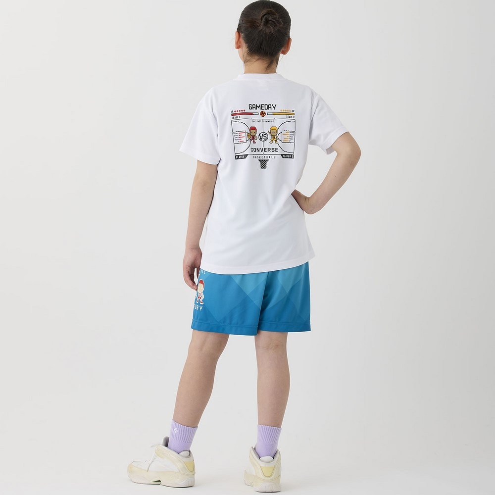 コンバース（CONVERSE）（キッズ）ジュニア バスケットボールウェア プリントTシャツ CB451352-1100