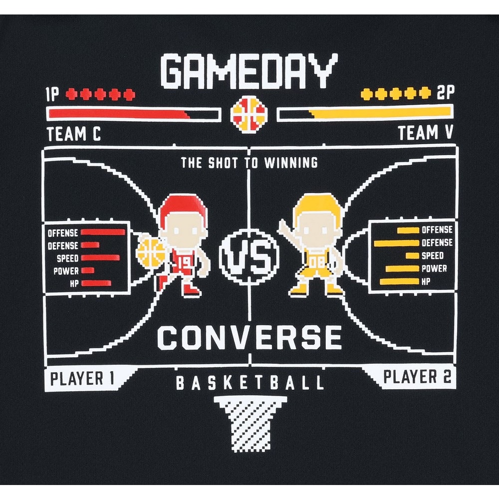 コンバース（CONVERSE）（キッズ）ジュニア バスケットボールウェア プリントTシャツ CB451352-1911
