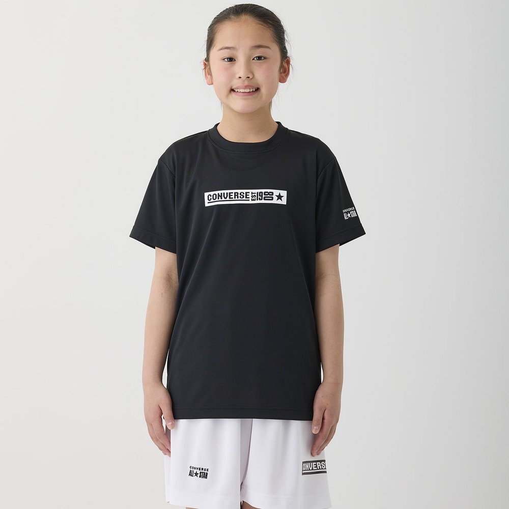 コンバース（CONVERSE）（キッズ）バスケットボールウェア ジュニア プリントTシャツ CB451354-1911