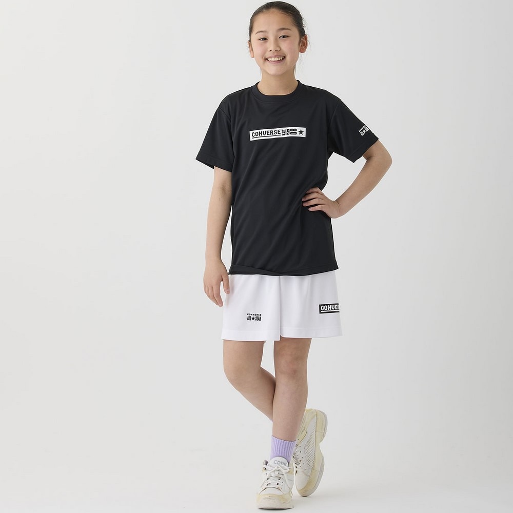 コンバース（CONVERSE）（キッズ）バスケットボールウェア ジュニア プリントTシャツ CB451354-1911