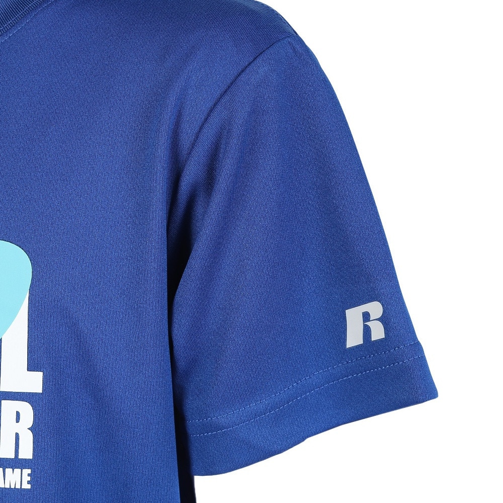 ラッセル（RUSSELL）（キッズ）バスケットボールウェア ジュニア PLANET 半袖Tシャツ RBBJ25S011 BLU