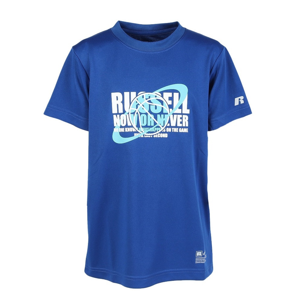 ラッセル（RUSSELL）（キッズ）バスケットボールウェア ジュニア PLANET 半袖Tシャツ RBBJ25S011 BLU