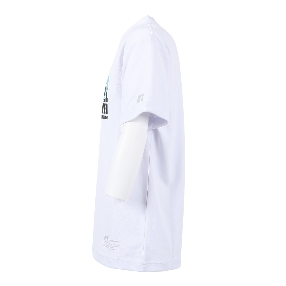 ラッセル（RUSSELL）（キッズ）バスケットボールウェア ジュニア 半袖 PLANET Tシャツ RBBJ25S011 WHT