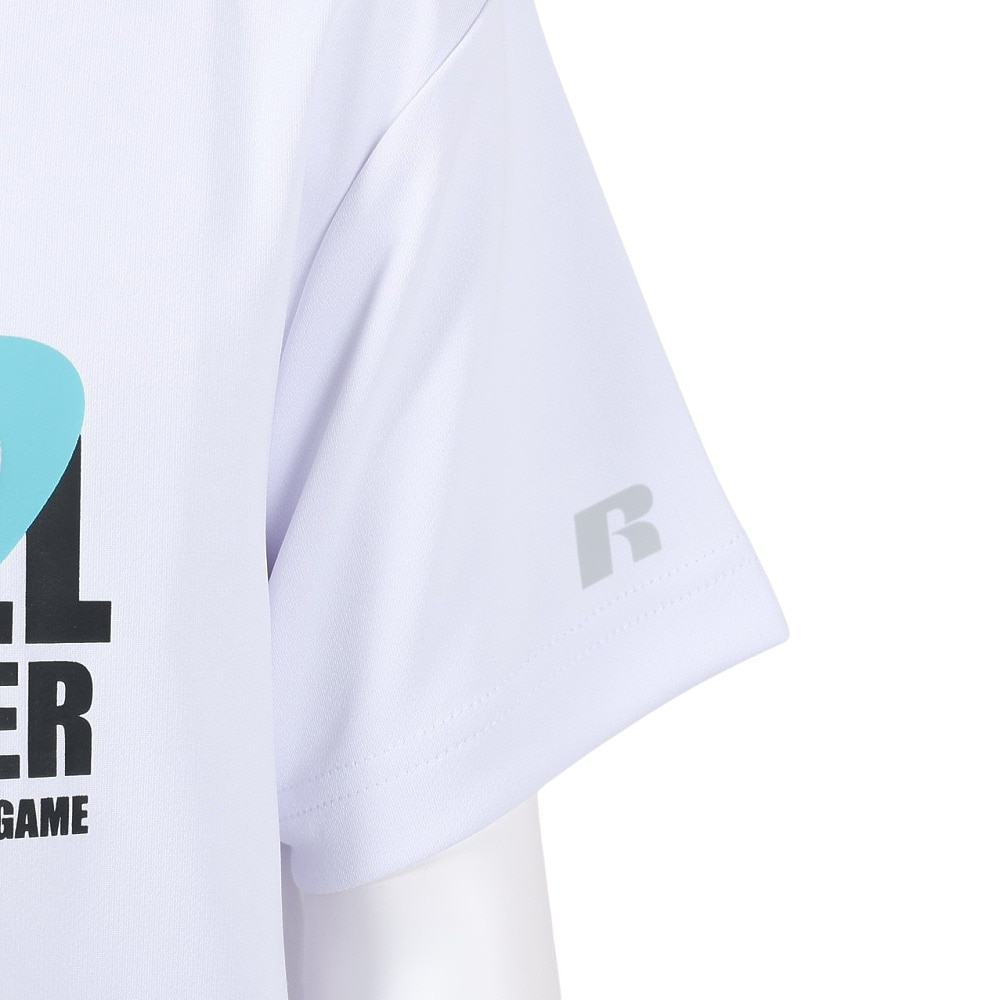 ラッセル（RUSSELL）（キッズ）バスケットボールウェア ジュニア 半袖 PLANET Tシャツ RBBJ25S011 WHT