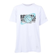 (キッズ)バスケットボールウェア ジュニア 半袖 PLANET Tシャツ RBBJ25S011 WHT