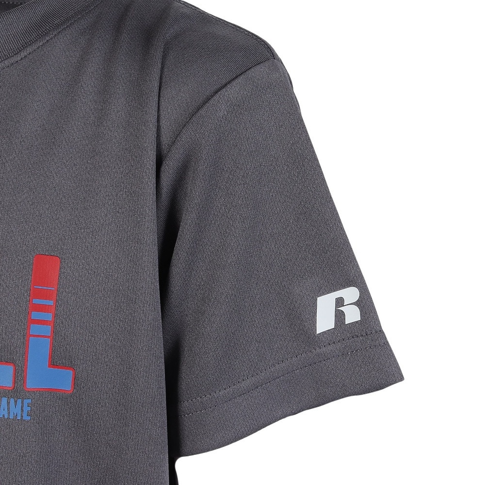 ラッセル（RUSSELL）（キッズ）バスケットボールウェア ジュニア ARCHIVE COLOR 半袖Tシャツ RBBJ25S012 C.GRY