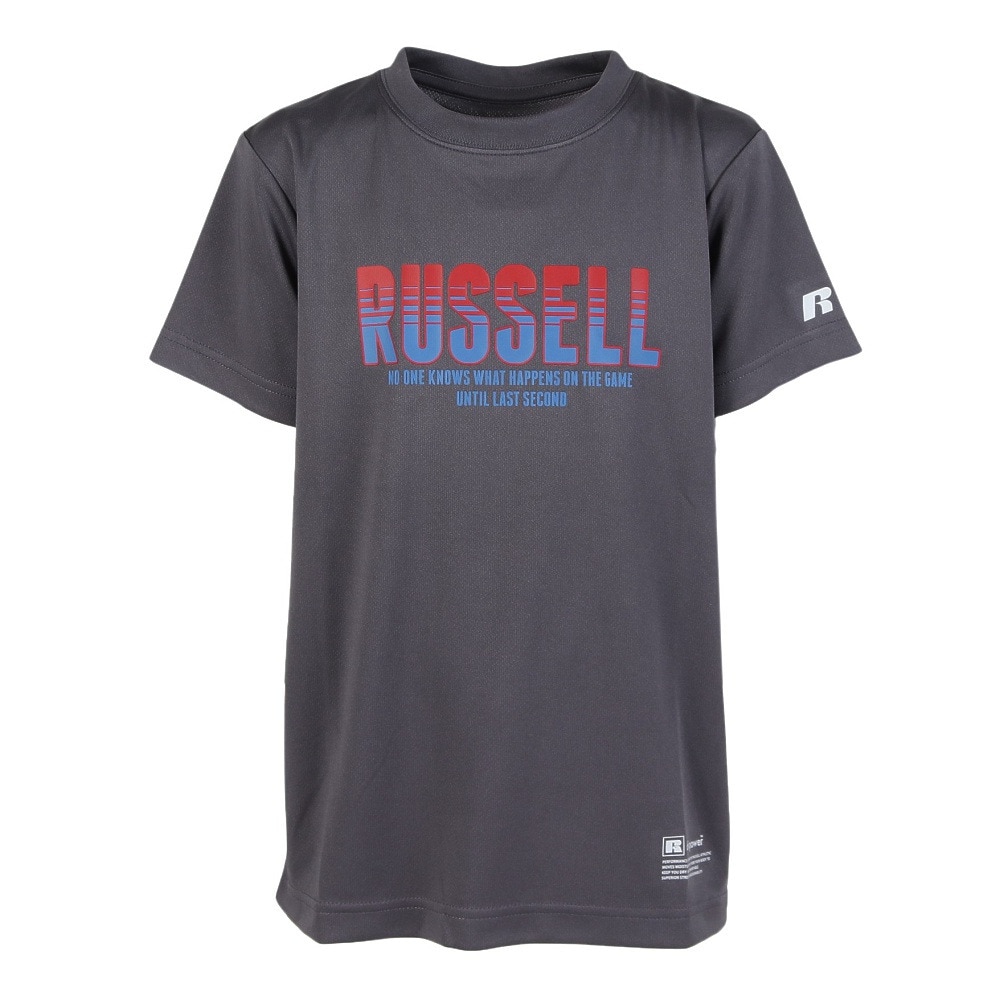 ラッセル（RUSSELL）（キッズ）バスケットボールウェア ジュニア ARCHIVE COLOR 半袖Tシャツ RBBJ25S012 C.GRY