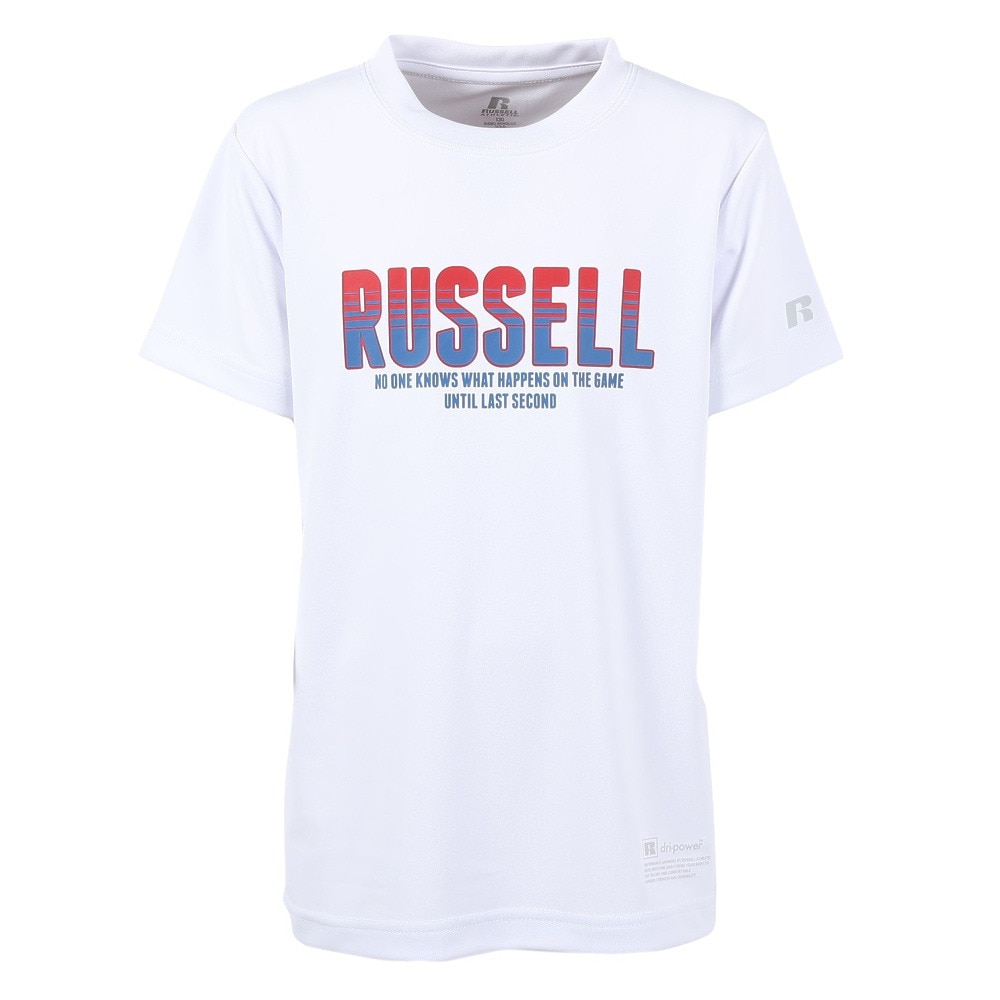 ラッセル（RUSSELL）（キッズ）バスケットボールウェア ジュニア 半袖 ARCHIVE COLOR Tシャツ RBBJ25S012 WHT