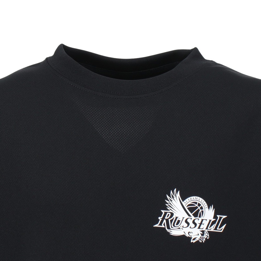 ラッセル（RUSSELL）（キッズ）ジュニア バスケットボールウェア 半袖 EAGLE Tシャツ RBBJ25S013 BLK