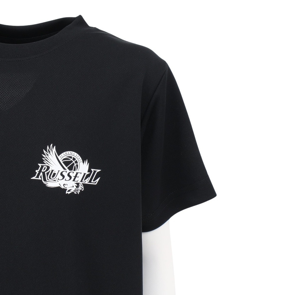ラッセル（RUSSELL）（キッズ）ジュニア バスケットボールウェア 半袖 EAGLE Tシャツ RBBJ25S013 BLK