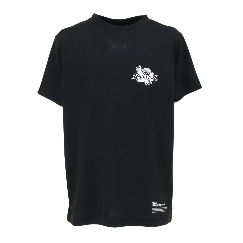 ラッセル（RUSSELL）（キッズ）ジュニア バスケットボールウェア 半袖 EAGLE Tシャツ RBBJ25S013 BLK