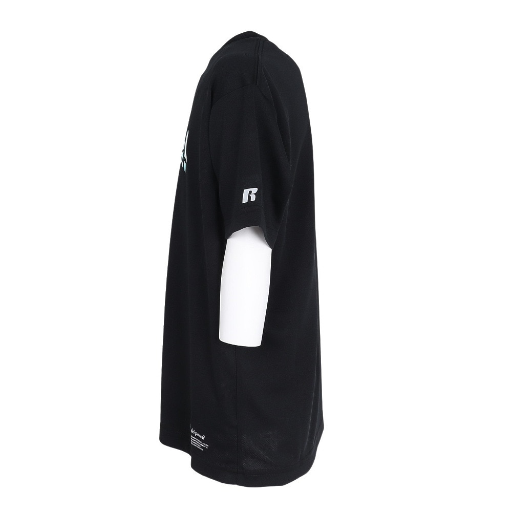 ラッセル（RUSSELL）（キッズ）バスケットボールウェア ジュニア 半袖Tシャツ HOOP RBBJ25S014 BLK