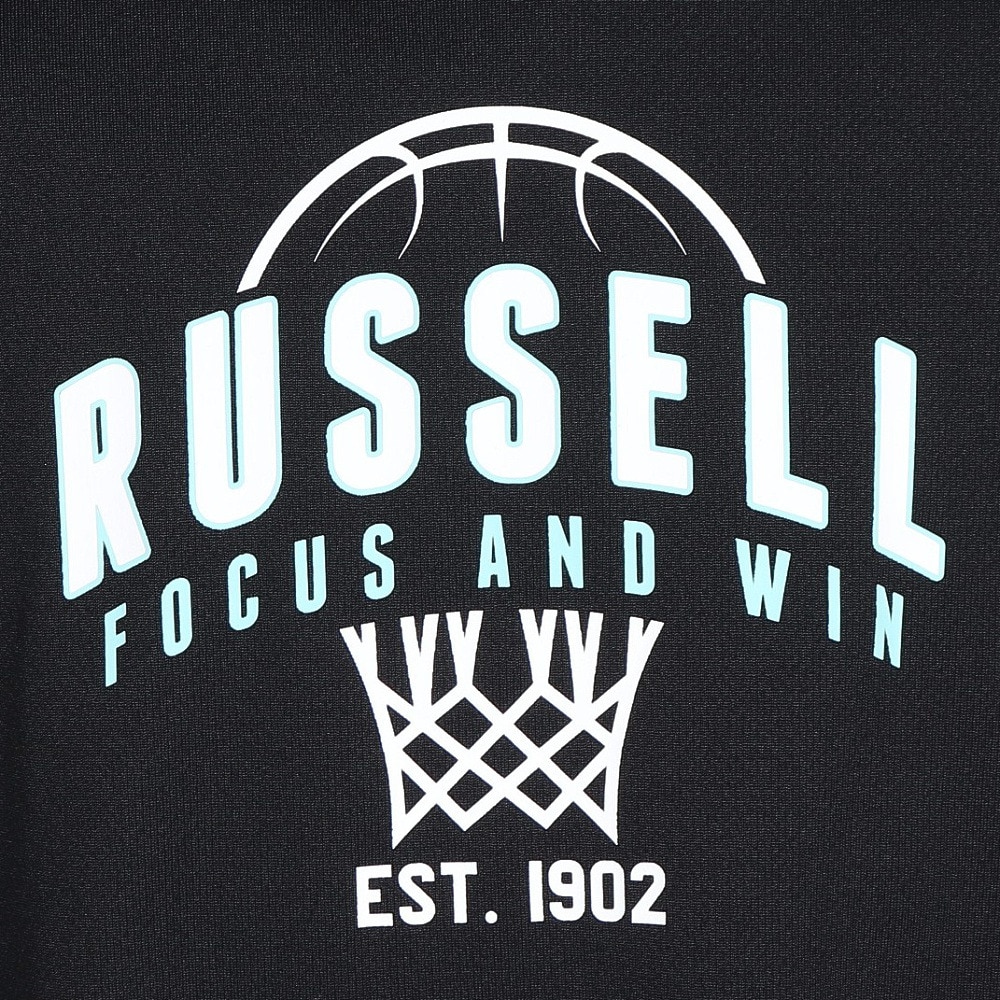 ラッセル（RUSSELL）（キッズ）バスケットボールウェア ジュニア 半袖Tシャツ HOOP RBBJ25S014 BLK