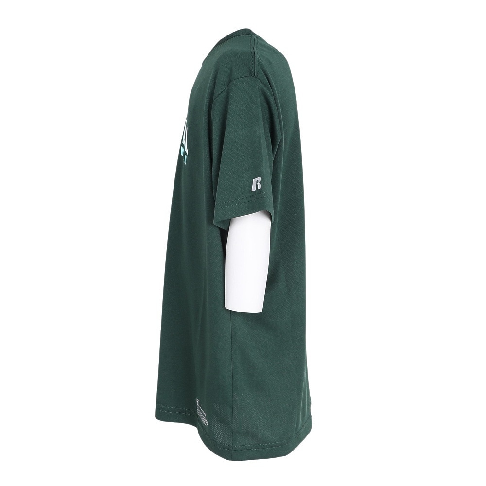 ラッセル（RUSSELL）（キッズ）バスケットボールウェア ジュニア 半袖Tシャツ HOOP RBBJ25S014 GRN