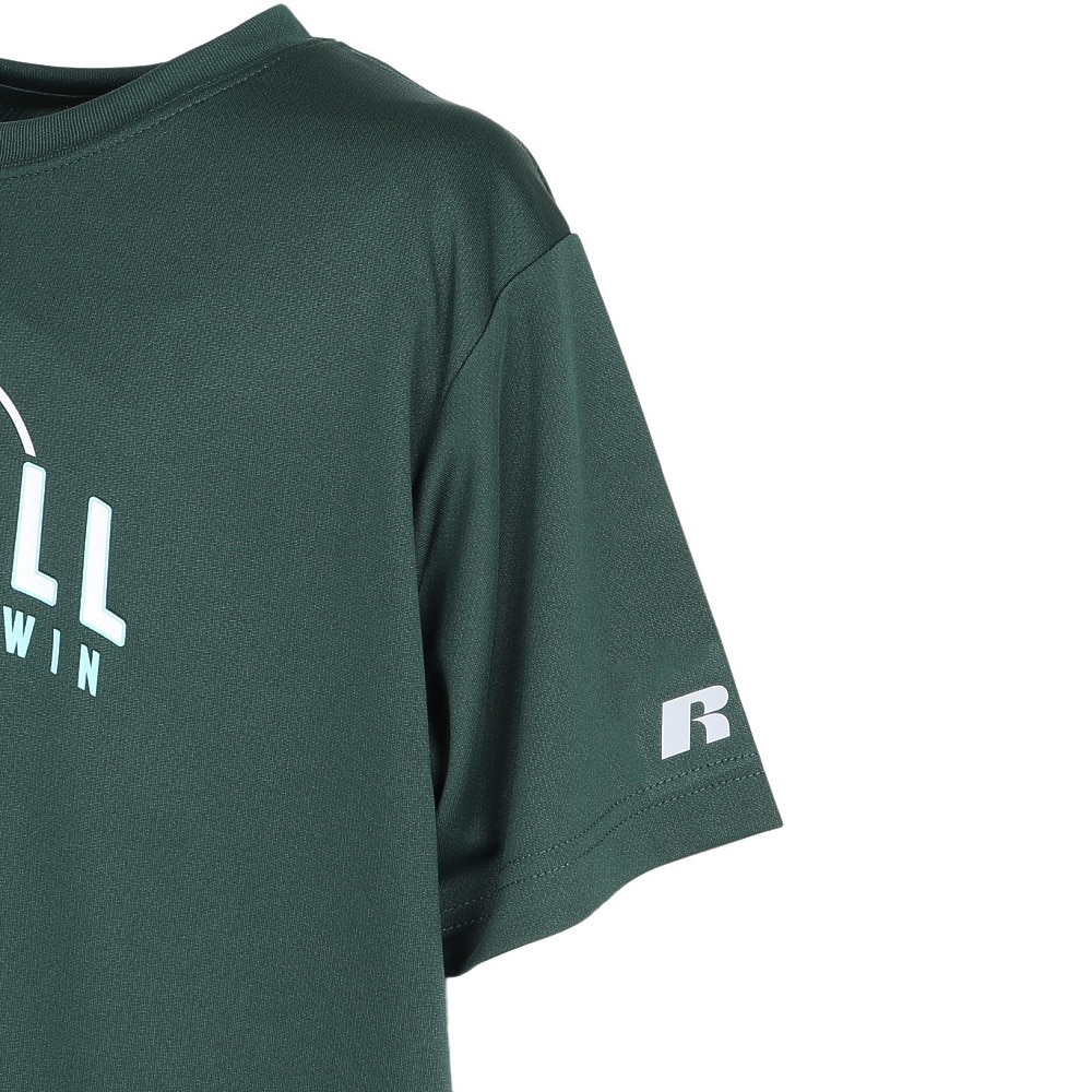 ラッセル（RUSSELL）（キッズ）バスケットボールウェア ジュニア 半袖Tシャツ HOOP RBBJ25S014 GRN