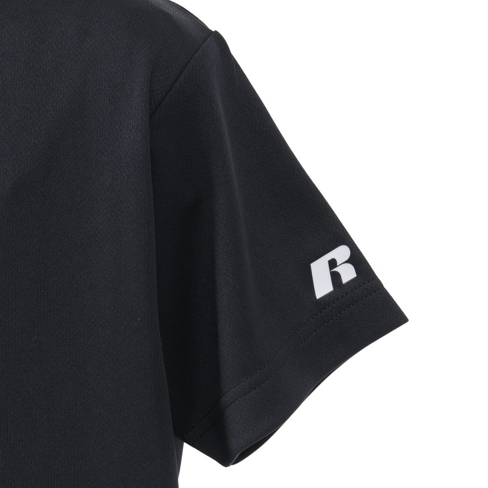ラッセル（RUSSELL）（キッズ）ジュニア バスケットボールウェア 半袖 FOIL プリント Tシャツ RBBJ25S015 BLK