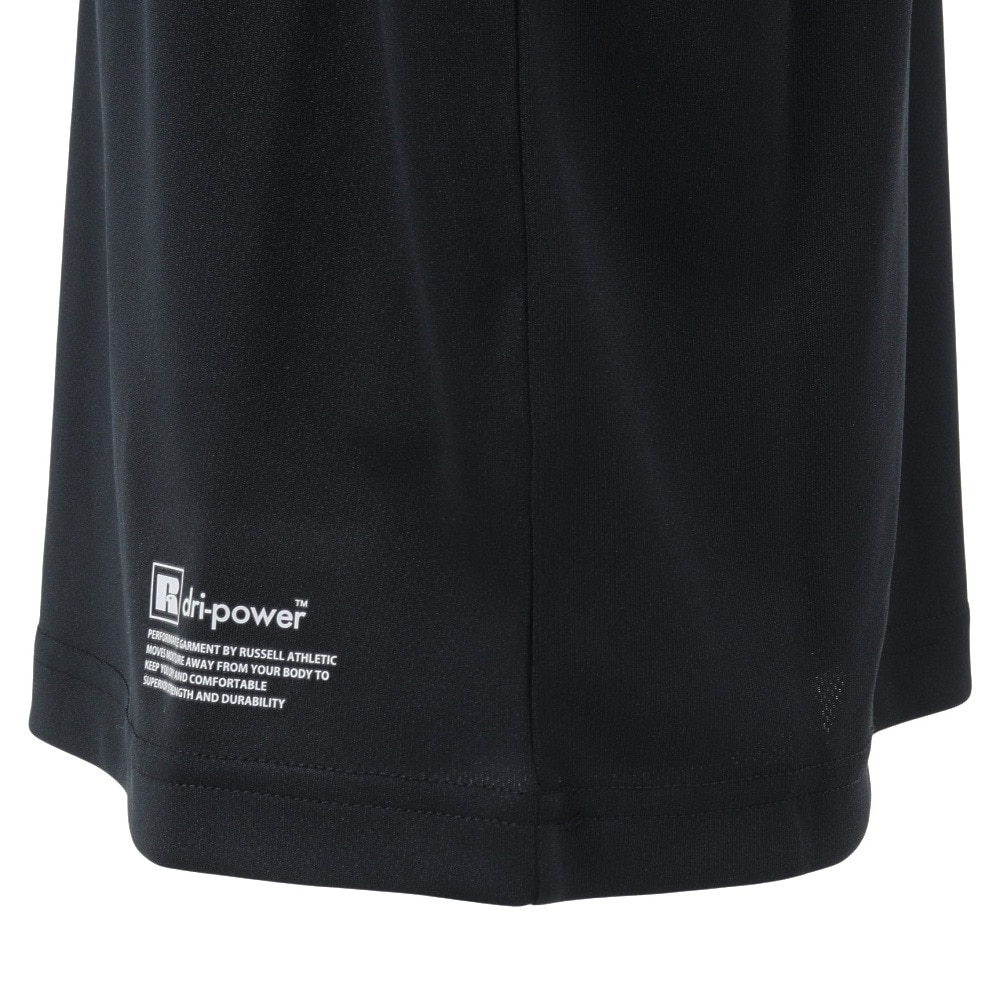 ラッセル（RUSSELL）（キッズ）ジュニア バスケットボールウェア 半袖 FOIL プリント Tシャツ RBBJ25S015 BLK