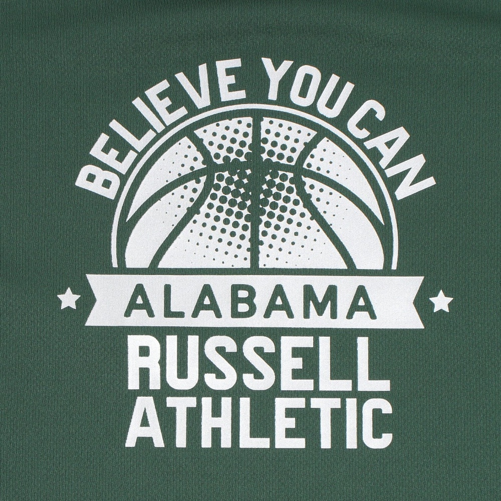 ラッセル（RUSSELL）（キッズ）ジュニア バスケットボールウェア 半袖 FOIL PRINT Tシャツ RBBJ25S015 GRN