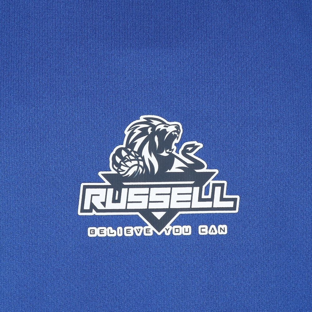ラッセル（RUSSELL）（キッズ）バスケットボールウェア ジュニア LION 半袖Tシャツ RBBJ25S016 BLU