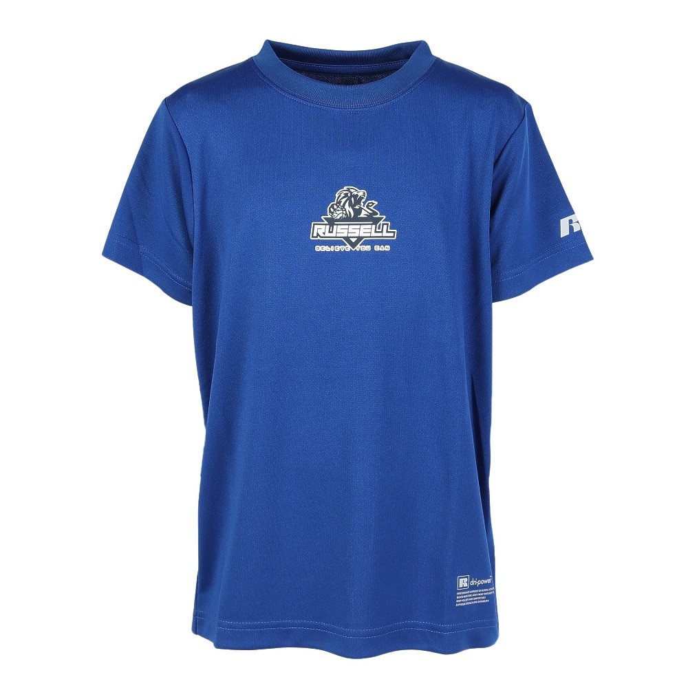 ラッセル（RUSSELL）（キッズ）バスケットボールウェア ジュニア LION 半袖Tシャツ RBBJ25S016 BLU
