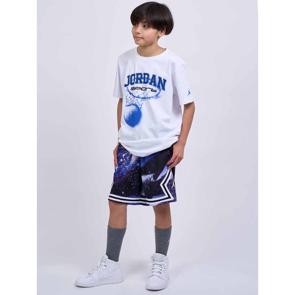 ジョーダン（JORDAN）（キッズ）バスケットボールウェア ジュニア HOOP ドライフィット 半袖 Tシャツ 95D848-001