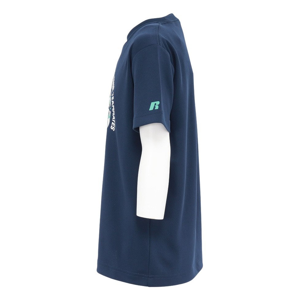ラッセル（RUSSELL）（キッズ）バスケットボールウェア ジュニア ボール 半袖Tシャツ RBBJ26S002 NVY