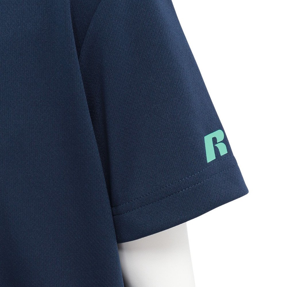 ラッセル（RUSSELL）（キッズ）バスケットボールウェア ジュニア ボール 半袖Tシャツ RBBJ26S002 NVY