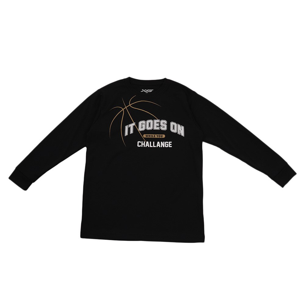 Ｔシャツ ジュニア 長袖 吸汗速乾 IT GOES ON WHILE YOU CHALLENGE 751G9CD6627 【バスケットボール ウェア】