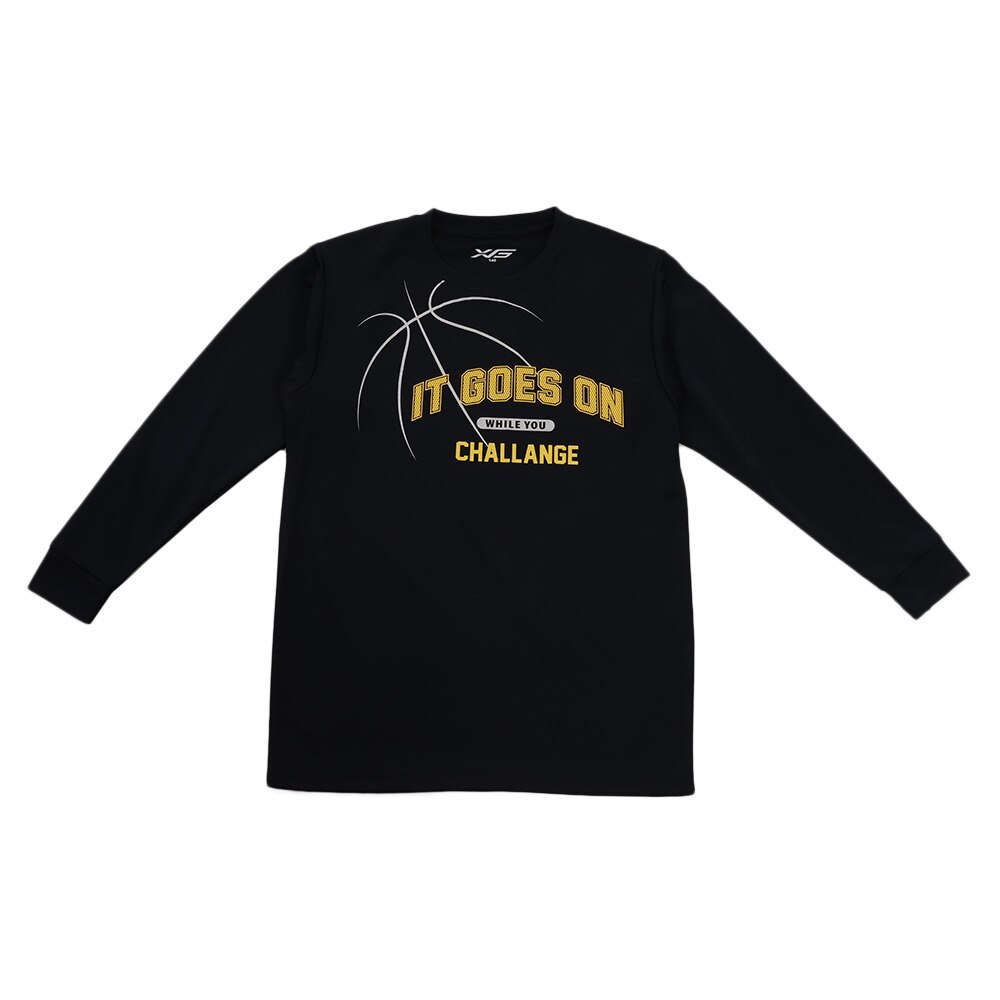 Ｔシャツ ジュニア 長袖 吸汗速乾 IT GOES ON WHILE YOU CHALLENGE 751G9CD6627 【バスケットボール ウェア】