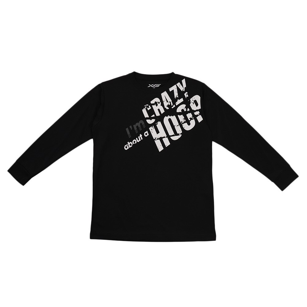 Ｔシャツ ジュニア 長袖 ドライ 吸汗速乾 I'M CRAZY ABOUT A HOOP 751G9CD6628 【バスケットボール ウェア】
