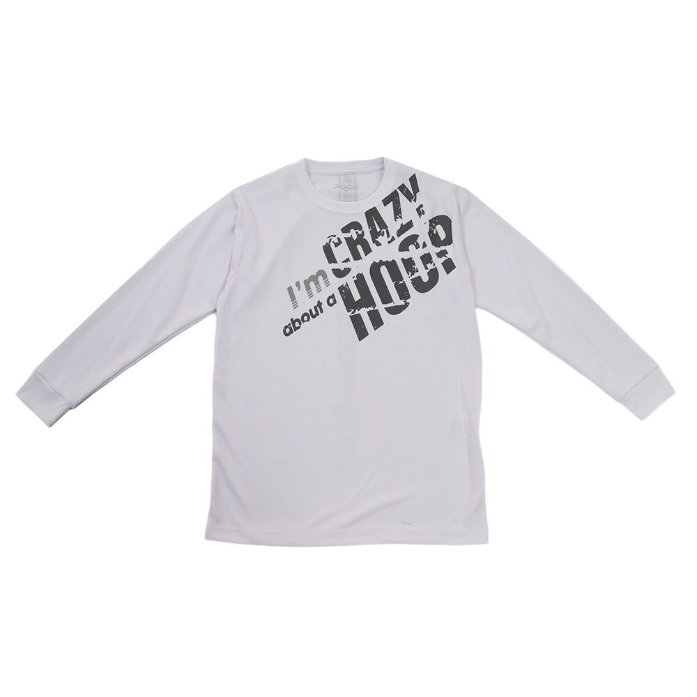 Ｔシャツ ジュニア 長袖 ドライ 吸汗速乾 I'M CRAZY ABOUT A HOOP 751G9CD6628 【バスケットボール ウェア】