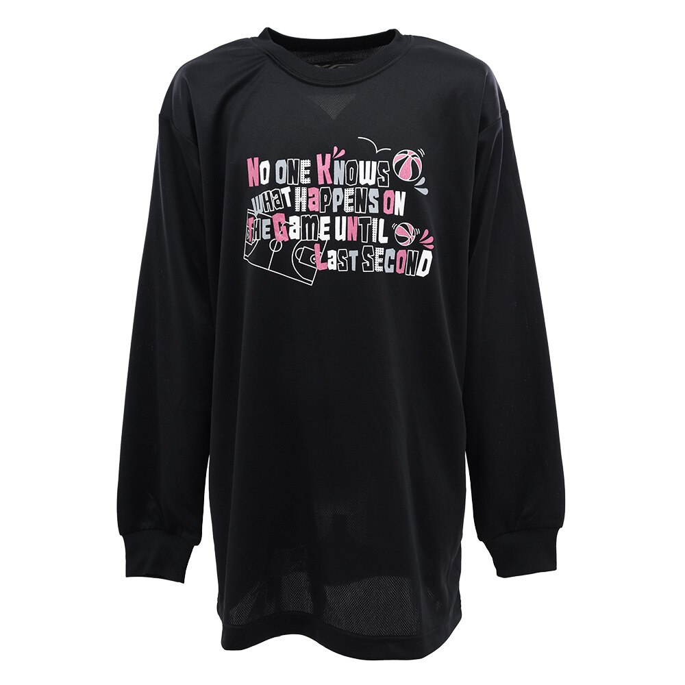 Ｔシャツ ジュニア 長袖 ドライ 吸汗速乾 No one knows what 751G9ES6644 【バスケットボール ウェア】