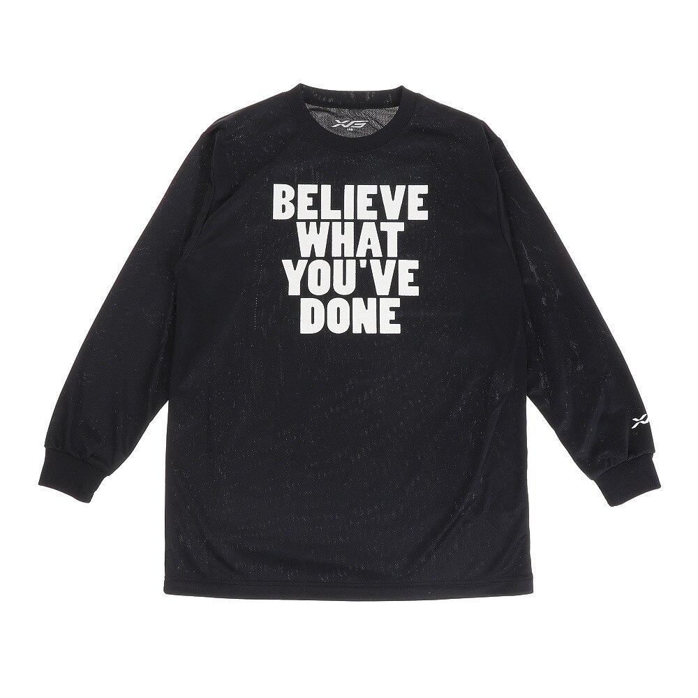  ジュニア ドライプラス 長袖Tシャツ 751G0ES1638 BLK