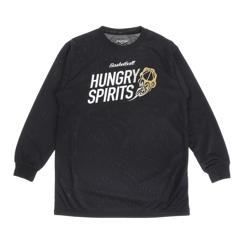 エックスティーエス｜ジュニア ドライ 吸汗速乾 長袖Tシャツ 751G0ES1640 BLK バスケットボールウェア ロンT -  スポーツ用品はスーパースポーツゼビオ