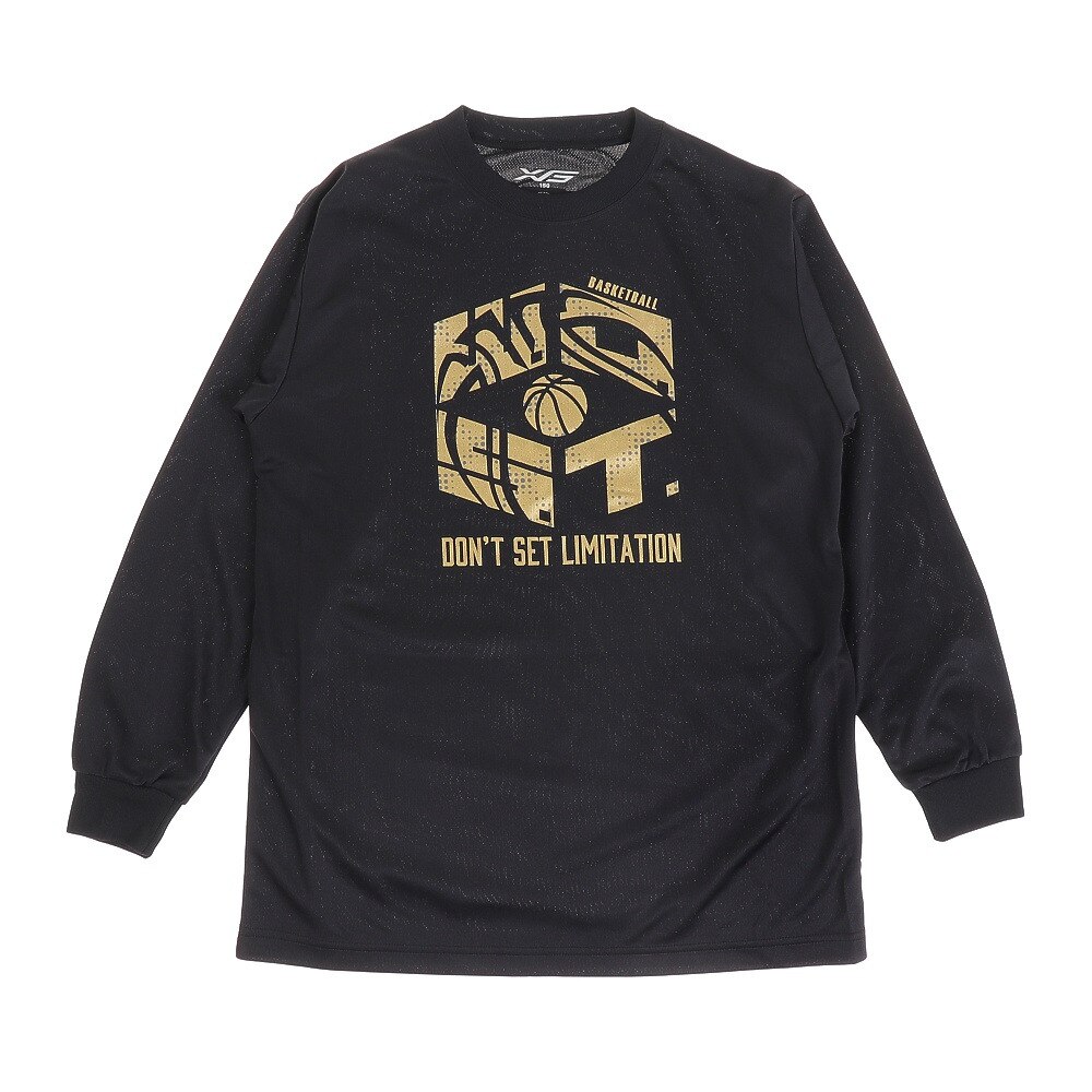  ジュニア ドライプラス 長袖Tシャツ 751G0ES1644 BLK