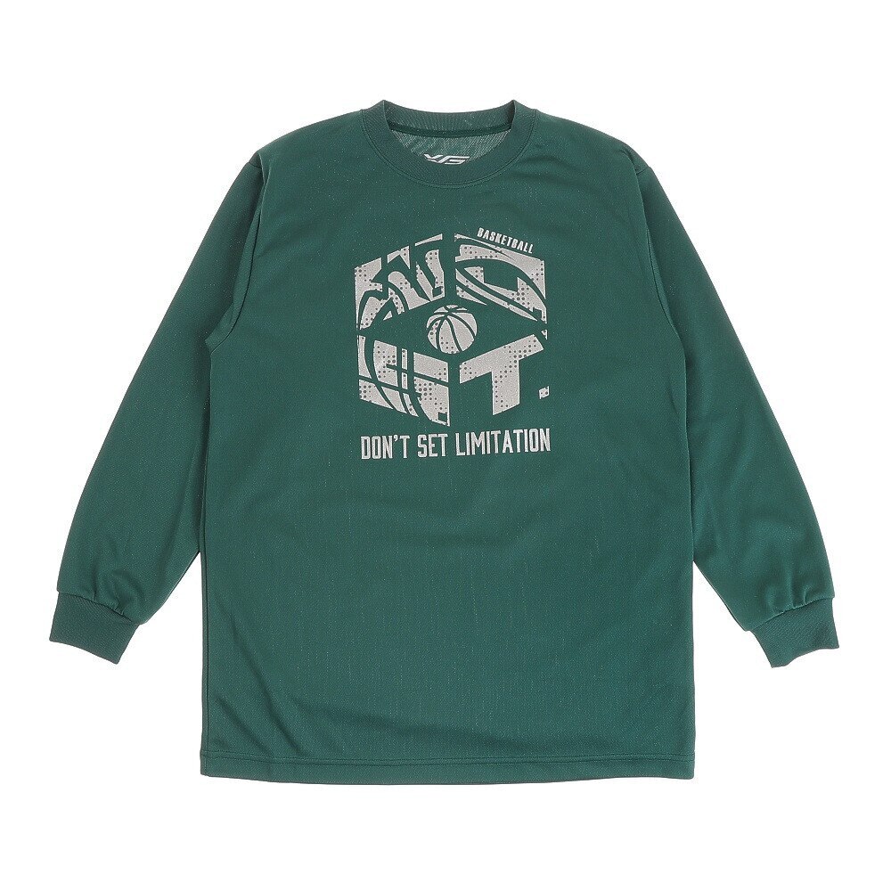  ジュニア ドライプラス 長袖Tシャツ 751G0ES1644 GRN