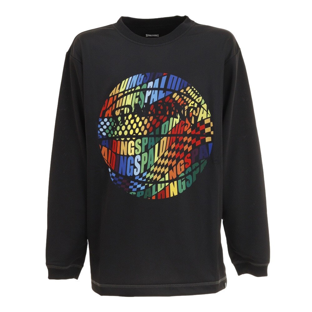 スポルディング｜スポルディング（SPALDING）（キッズ）バスケットボールウェア ロンT ジュニア ロングスリーブTシャツ オプティカルレインボー  SJT211640 スポーツ用品はスーパースポーツゼビオ