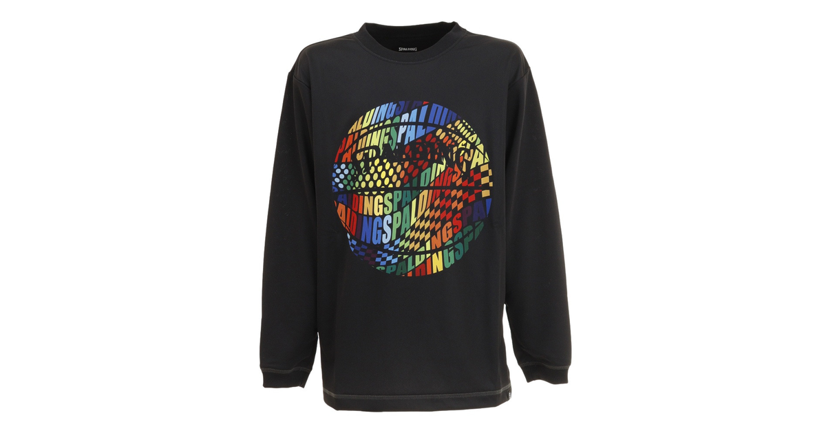 スポルディング｜バスケットボールウェア ロンT ジュニア ロングスリーブTシャツ オプティカルレインボー SJT211640 -  スポーツ用品はスーパースポーツゼビオ