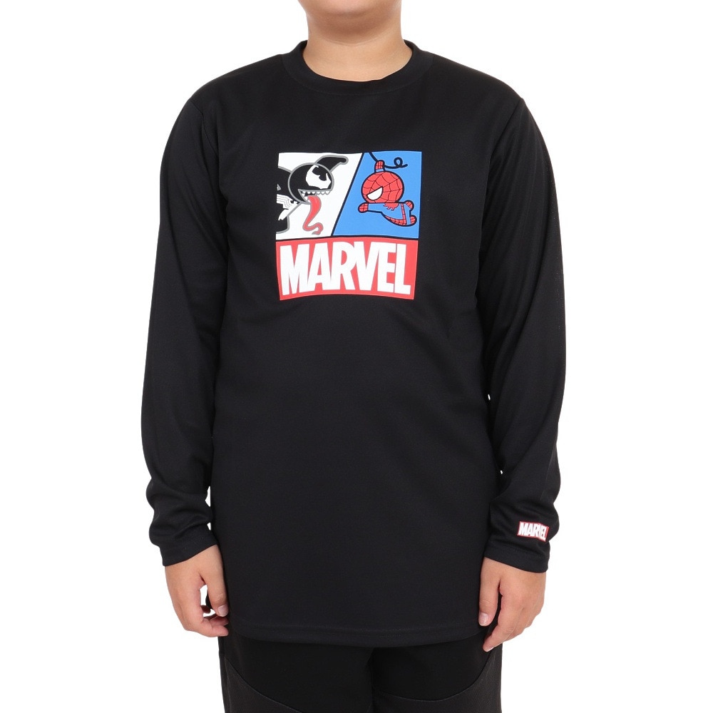 マーベル（MARVEL）（キッズ）ジュニア スパイダーマン&ヴェノム ロング UVカット 長袖Tシャツ DS0223010