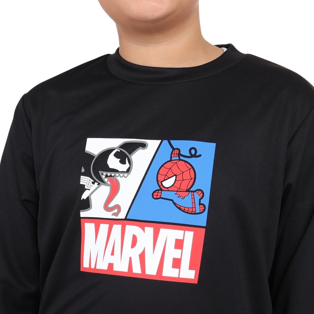 マーベル（MARVEL）（キッズ）ジュニア スパイダーマン&ヴェノム ロング UVカット 長袖Tシャツ DS0223010