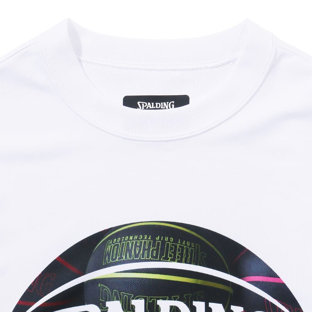 スポルディング（SPALDING）（キッズ）バスケットボールウェア ジュニア ロングスリーブTシャツ ボールプリント SJT23155